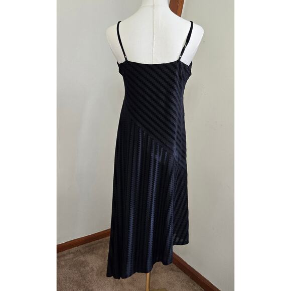 NWT Shoshanna Modern Chic Glam Feminine Silk Velvet Asymmetrical Sheer Dress 6 - Picture 4 of 11